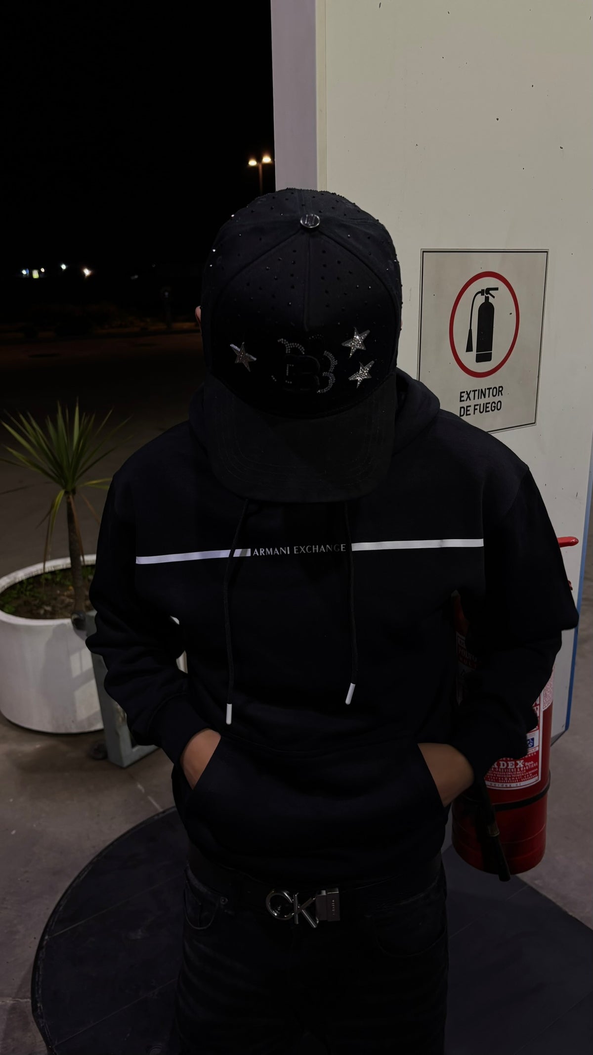 Hoodie Armani Exchange Line Negro