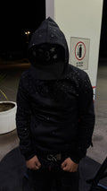 Hoodie Brillos Full Negro