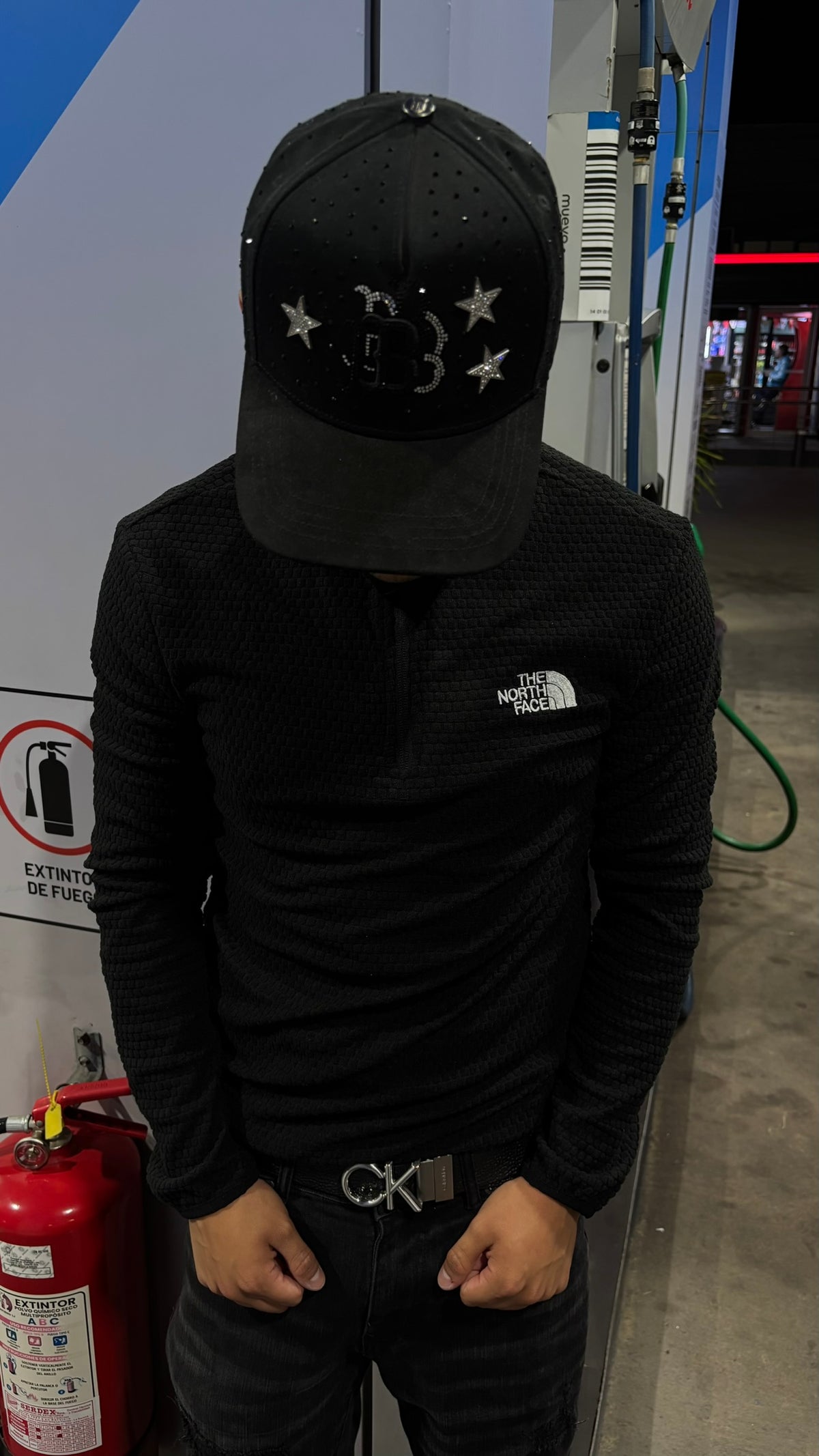 Micropolar The North Face Waffle Negro
