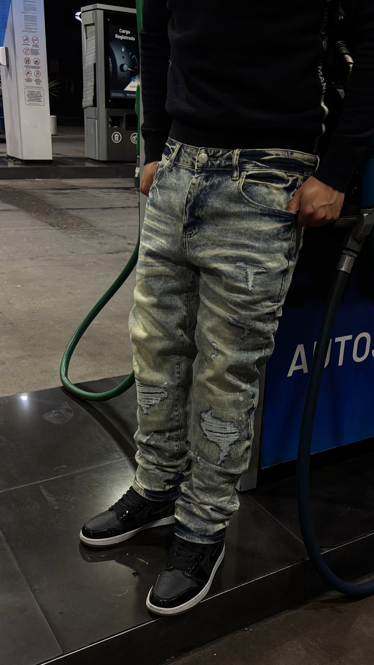 Jeans Vintage Washed Destroyed