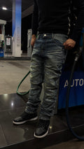 Jeans Destroyed Washed Blue