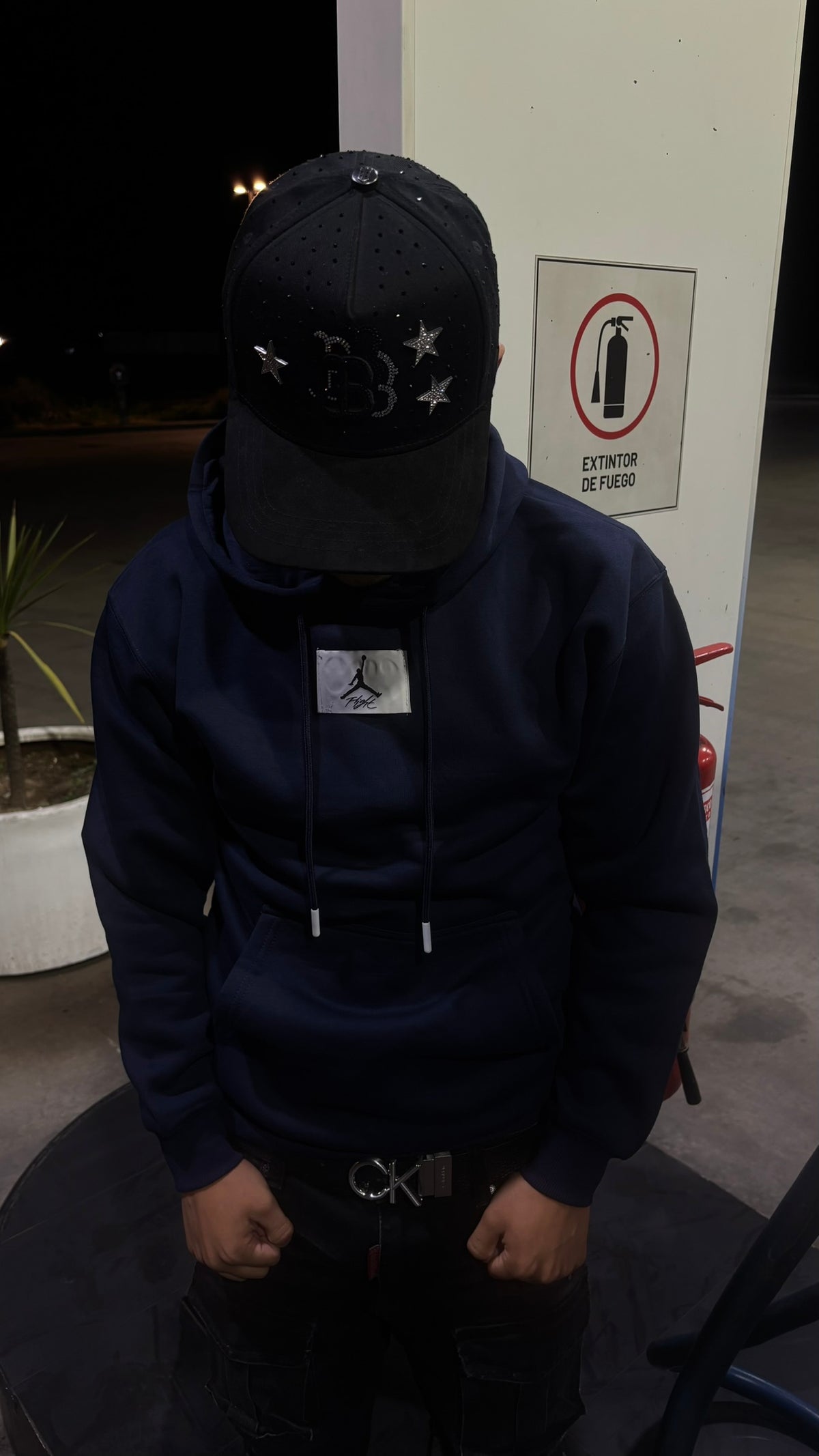 Hoodie Jordan Flight Azul Marino